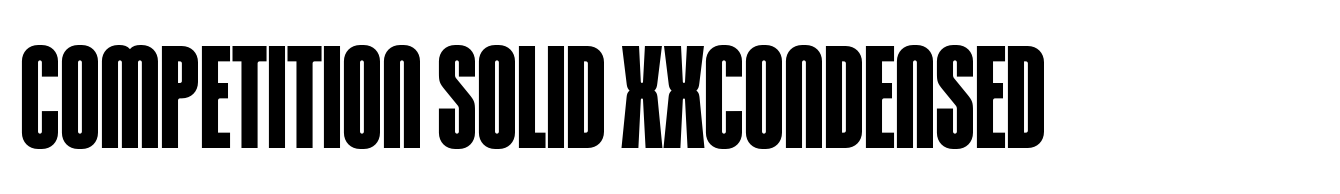 Competition Solid XXCondensed